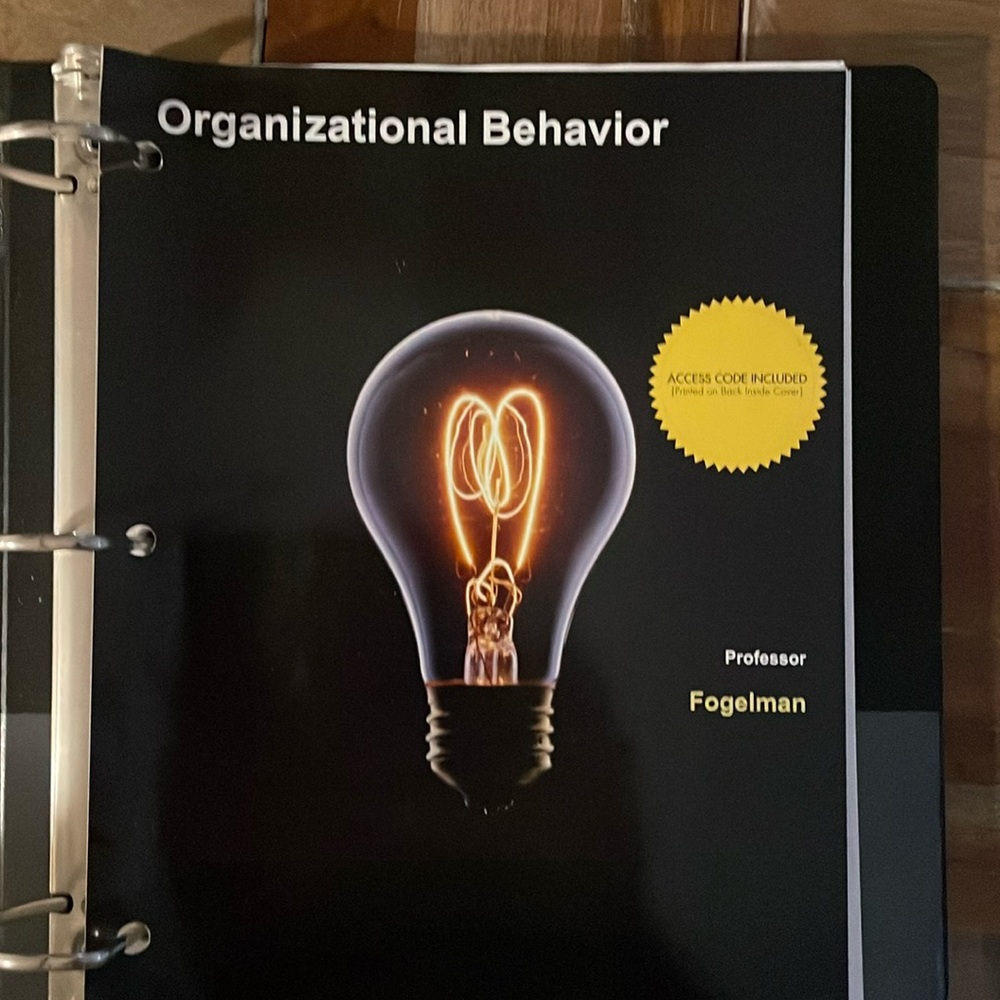 Organizational Behavior: a Practical Prob-solving Approach, 2nd ed
McGraw Hill